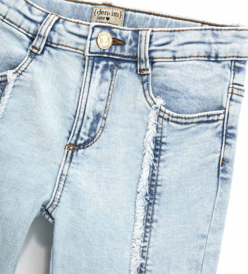 Girl - Frayed Flare Jeans