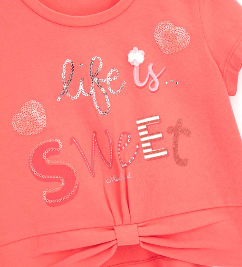 Niña - Camiseta con aplicaciones 3D