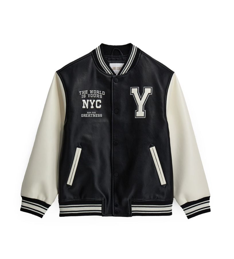 Boy - Faux Leather Bomber