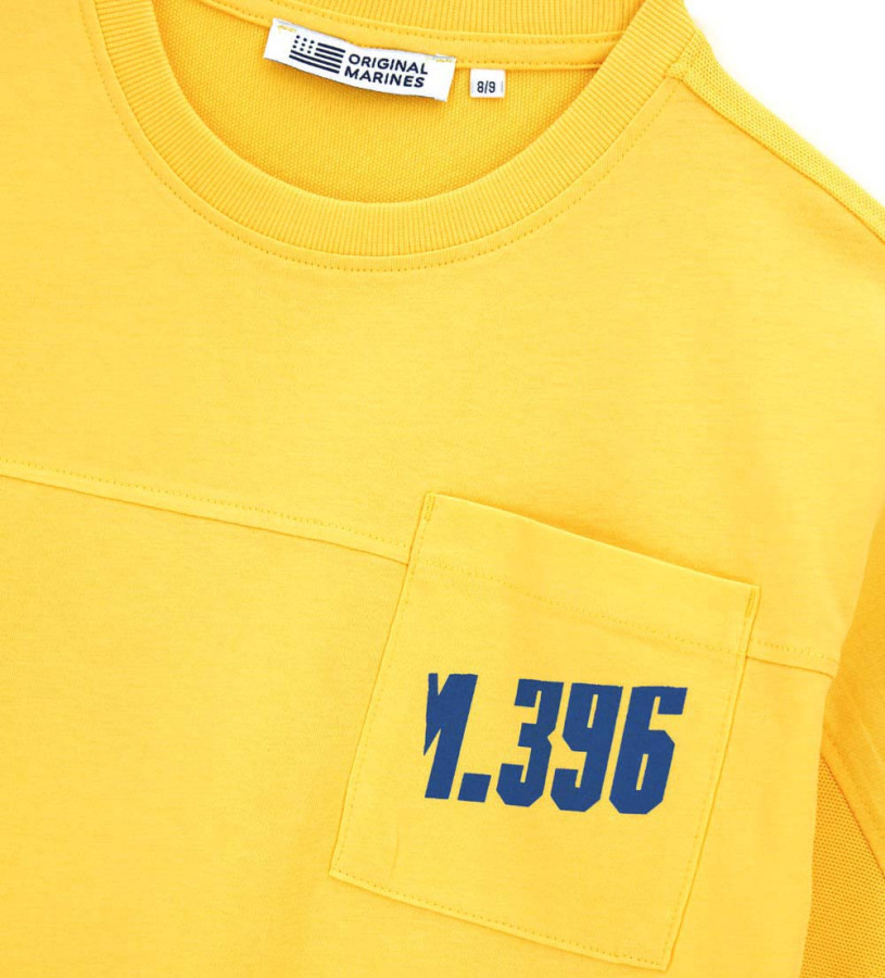 Boy - T-shirt with piquet inserts