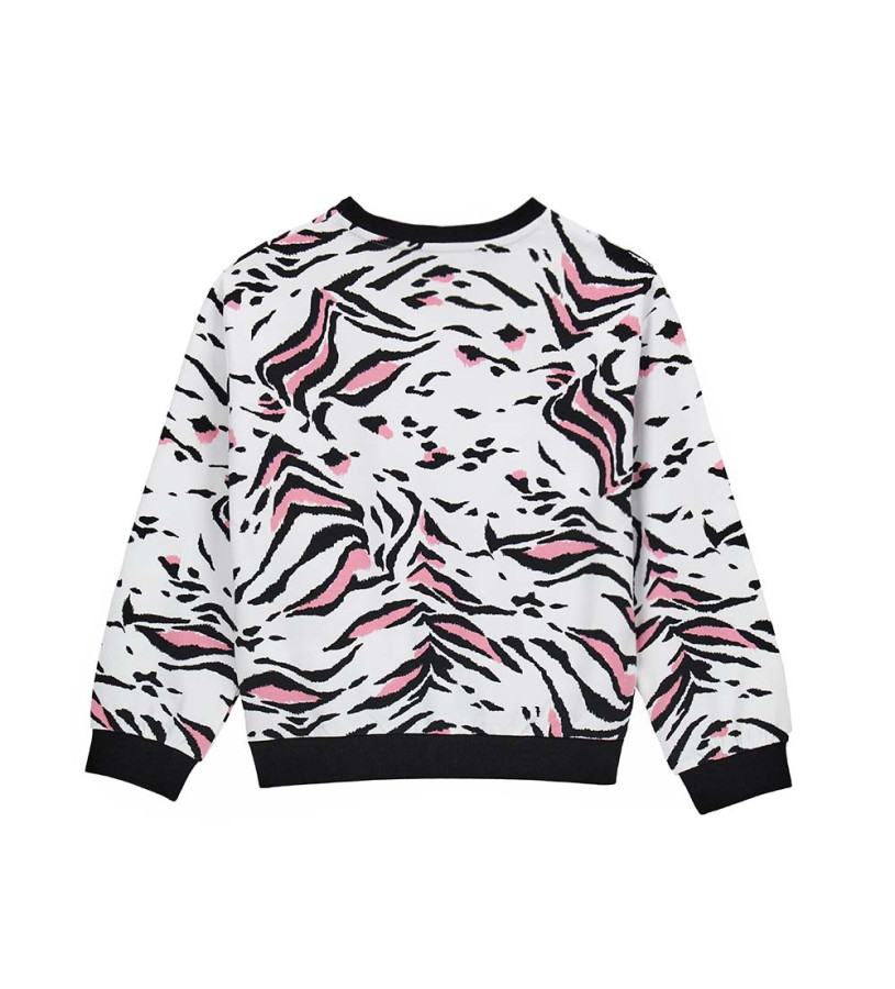 Girl - Sweatshirt with zebra prints