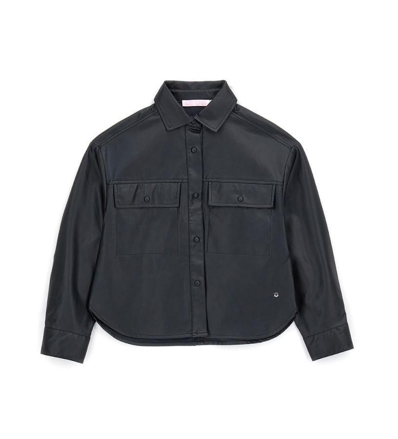 Girl - Faux Leather Shirt