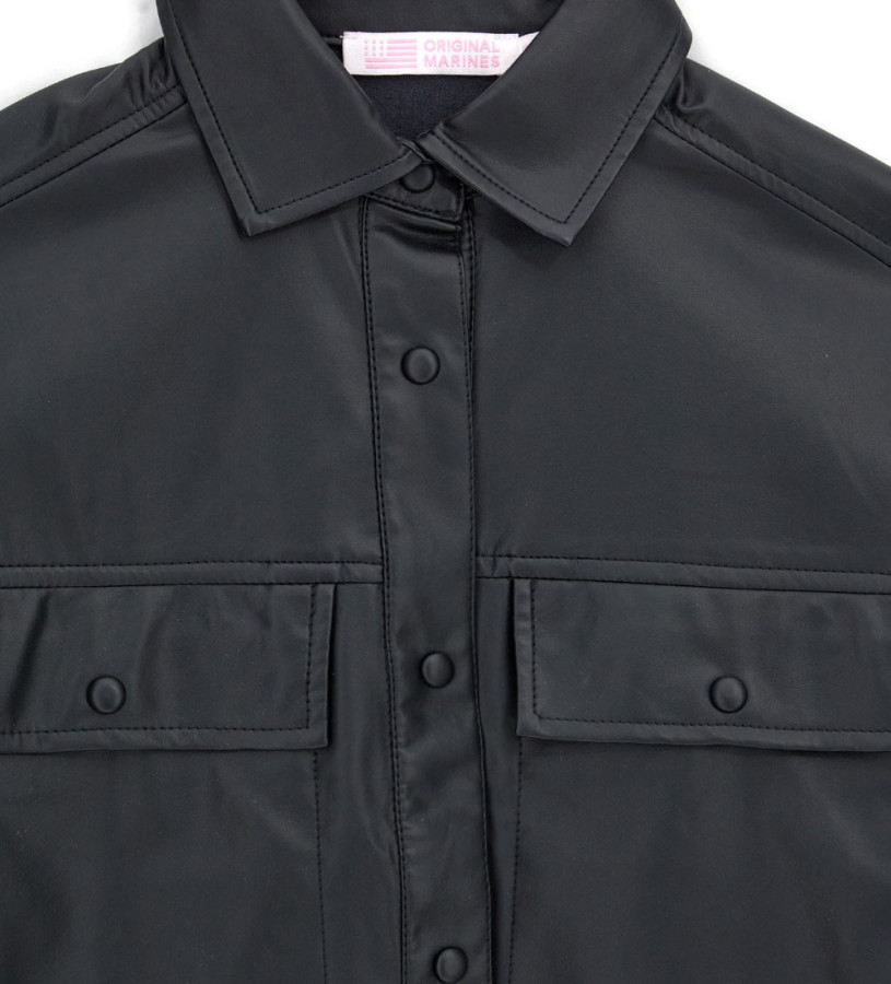 Girl - Faux Leather Shirt