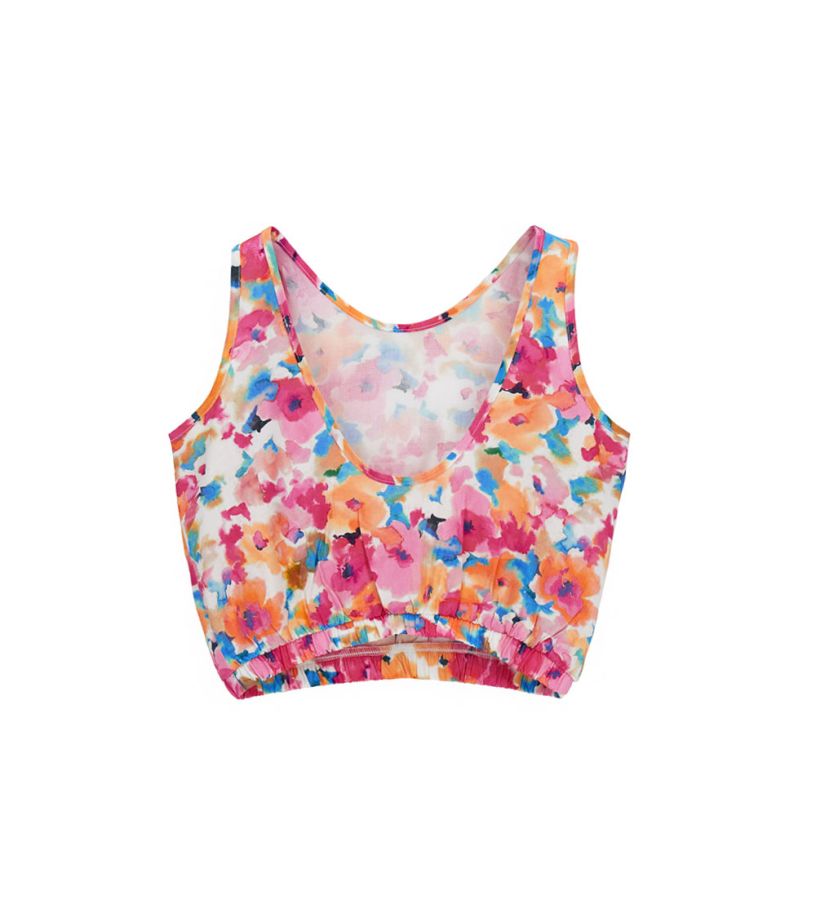Girl - Blouse with flowers