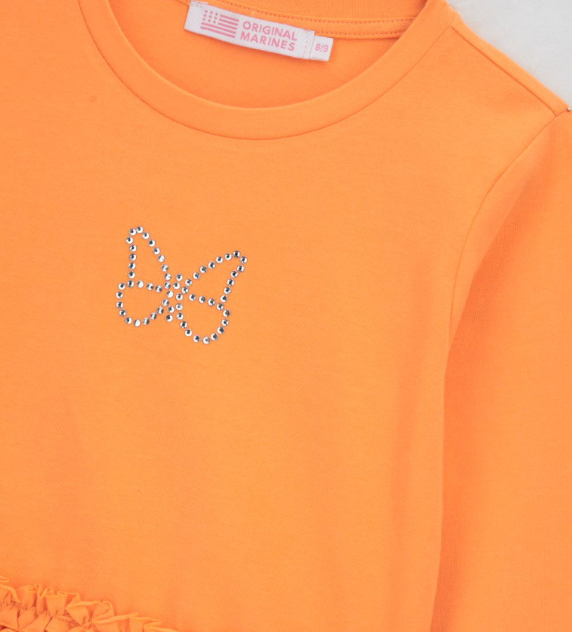 Girl - T-shirt with ruffles