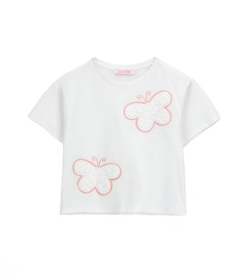 Girl - T-shirt with butterflies