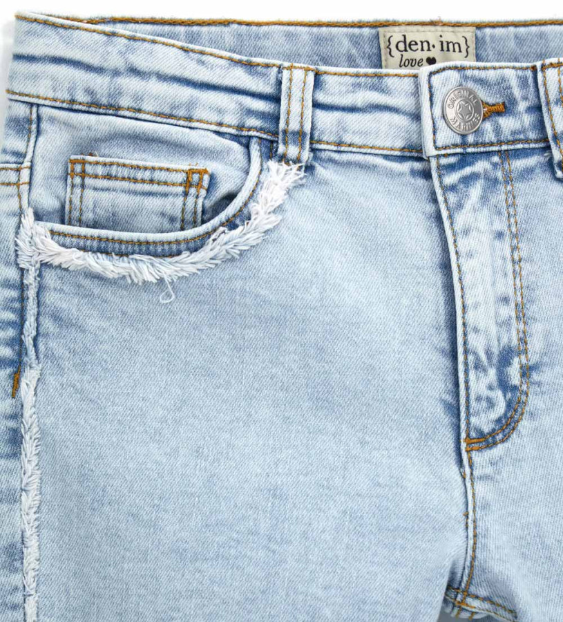 Bambina - Jeans flare sfrangiati