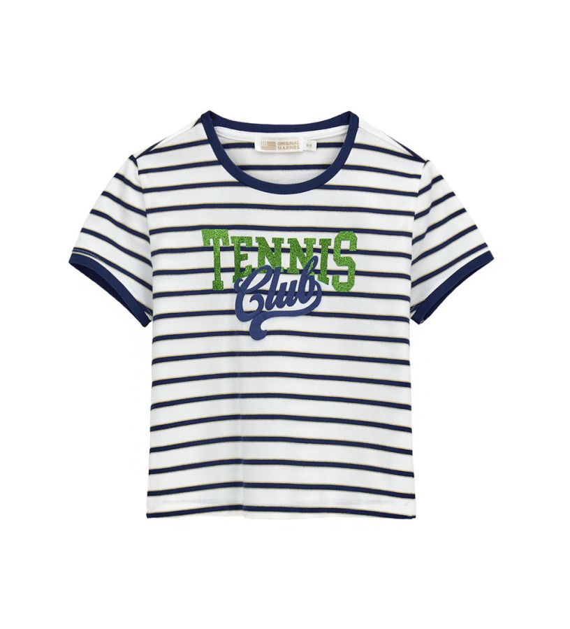 Girl - T-shirt with embossed print