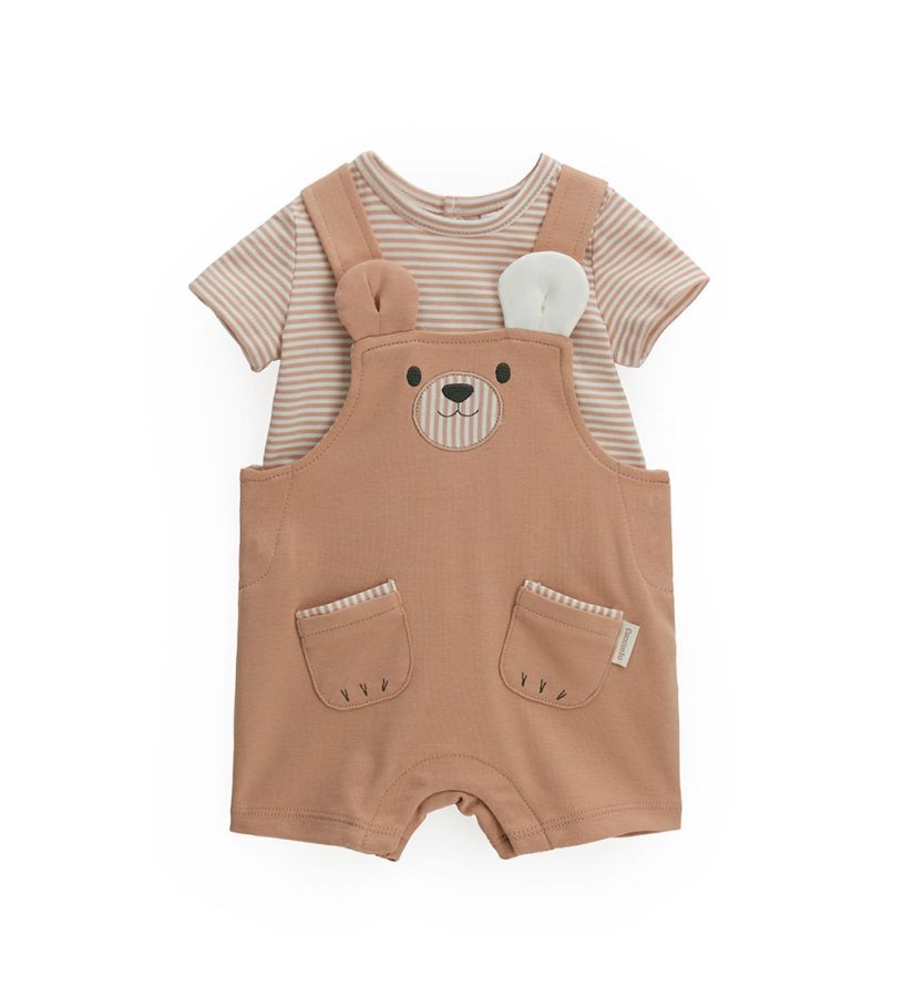 Newborn - Sweater and overalls set