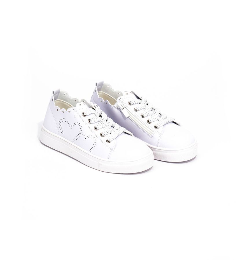Girl - Faux leather shoe with zip