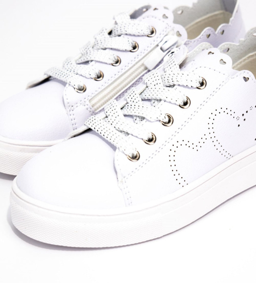 Girl - Faux leather shoe with zip