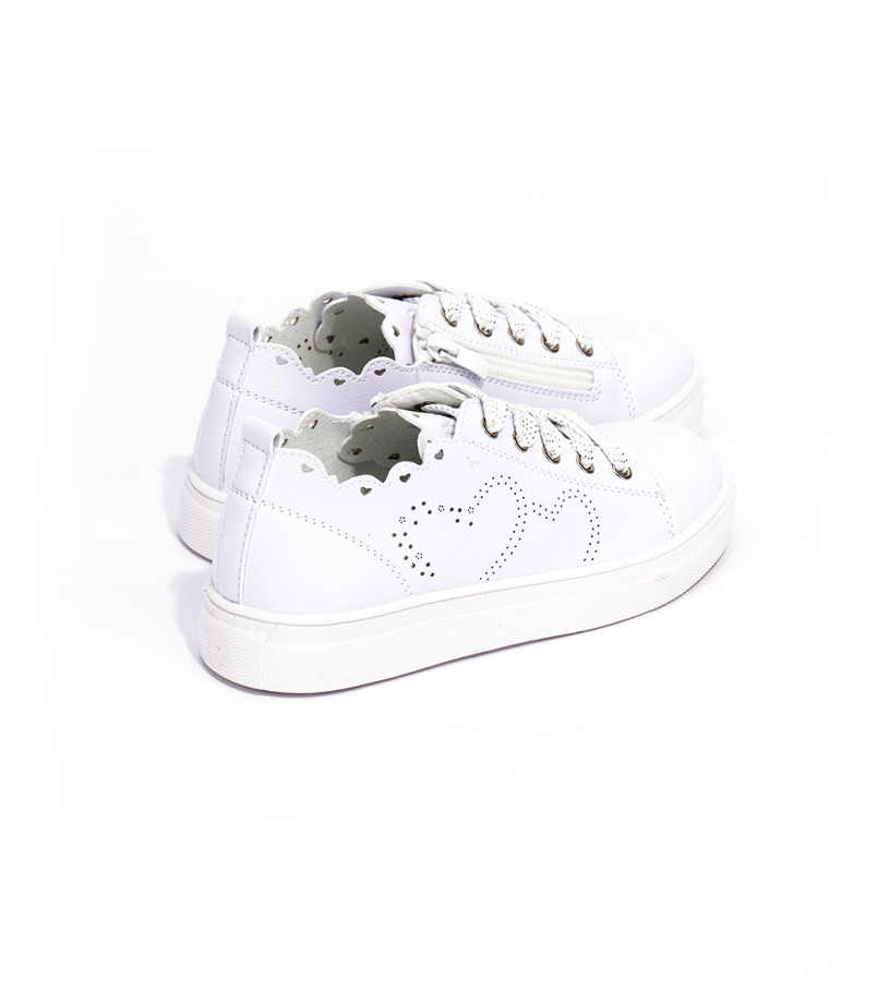 Girl - Faux leather shoe with zip
