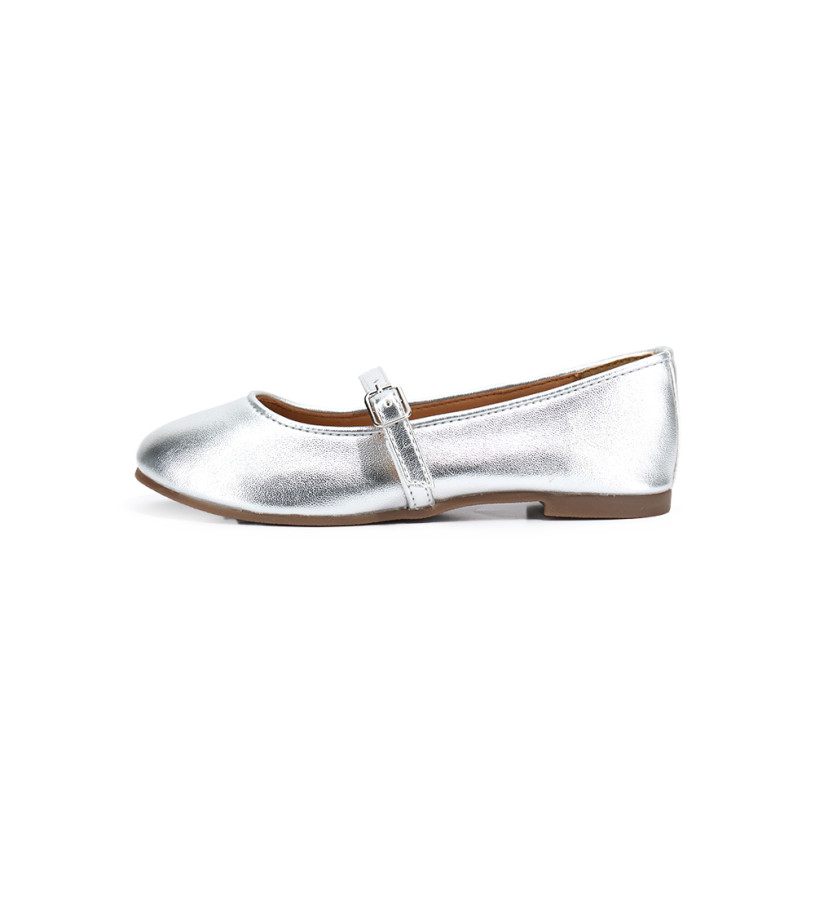 Bambina - Ballerina in ecopelle laminata