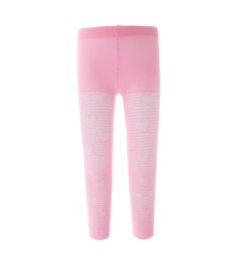 Girl - Tights with stripes and hearts