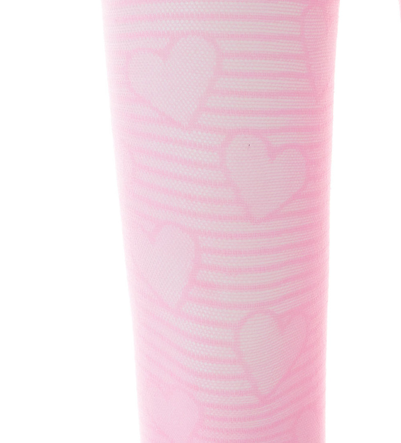 Girl - Tights with stripes and hearts