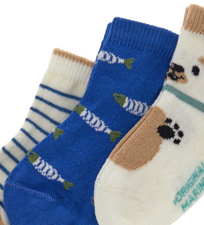 Newborn - Tri-pack short socks