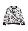 SWEATSHIRT WITH ZEBRA PRINTS
